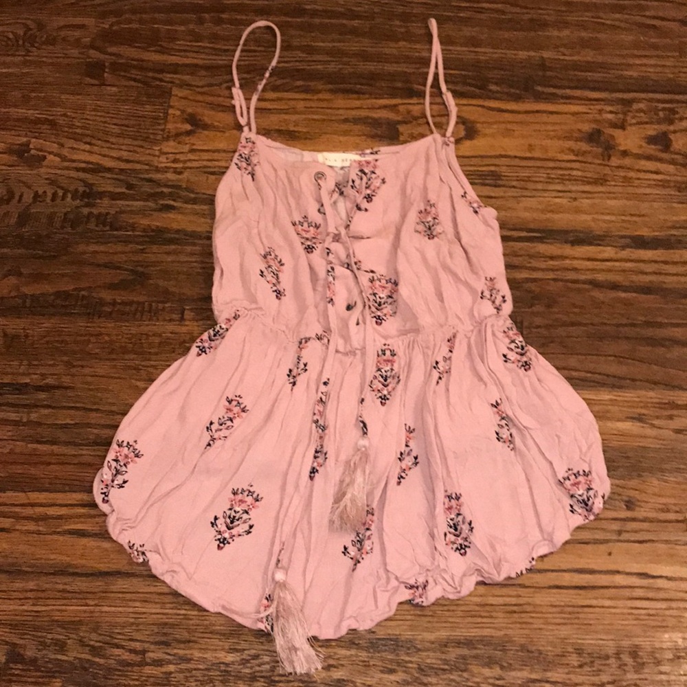 L.A. Hearts Lavender Floral Tank Blouse